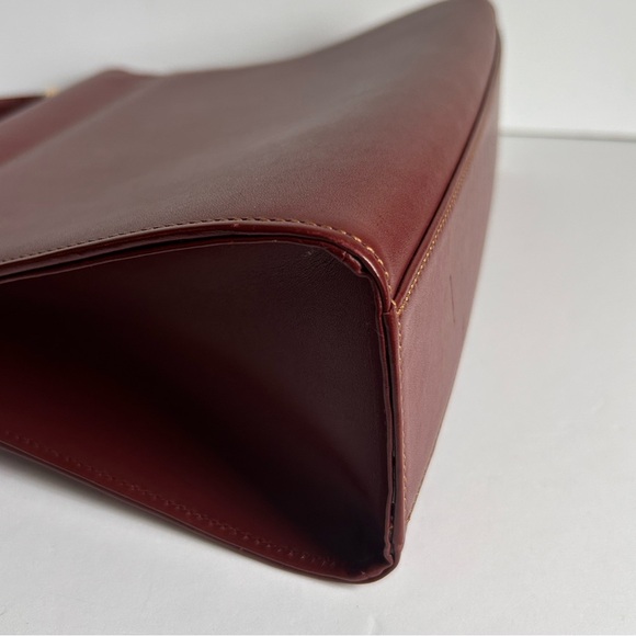 Cartier Vintage Bordeaux Top Handle Bag Les Must De Cartier - Picture 16 of 16